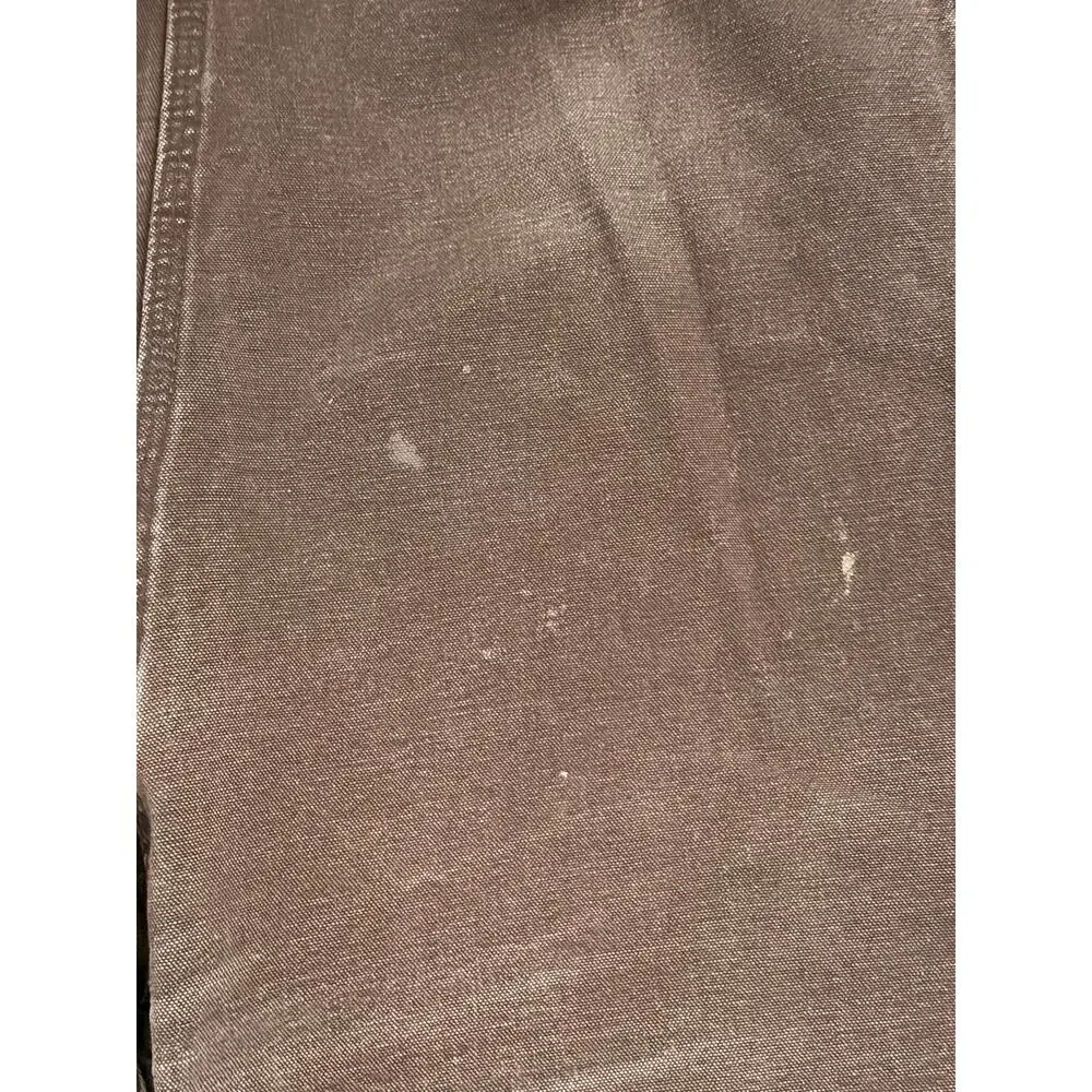 Carhartt thrashed Dungaree fit jeans 34x32 Mens cargo brown distressed workwear